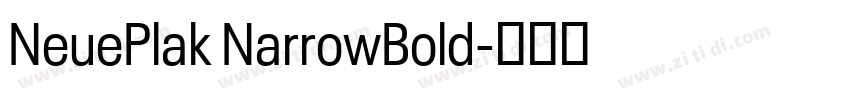 NeuePlak NarrowBold字体转换 NeuePlak NarrowBold字体转换